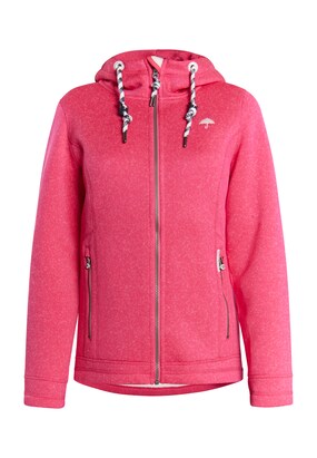 Schmuddelwedda Fleece jas Rosa / Wit