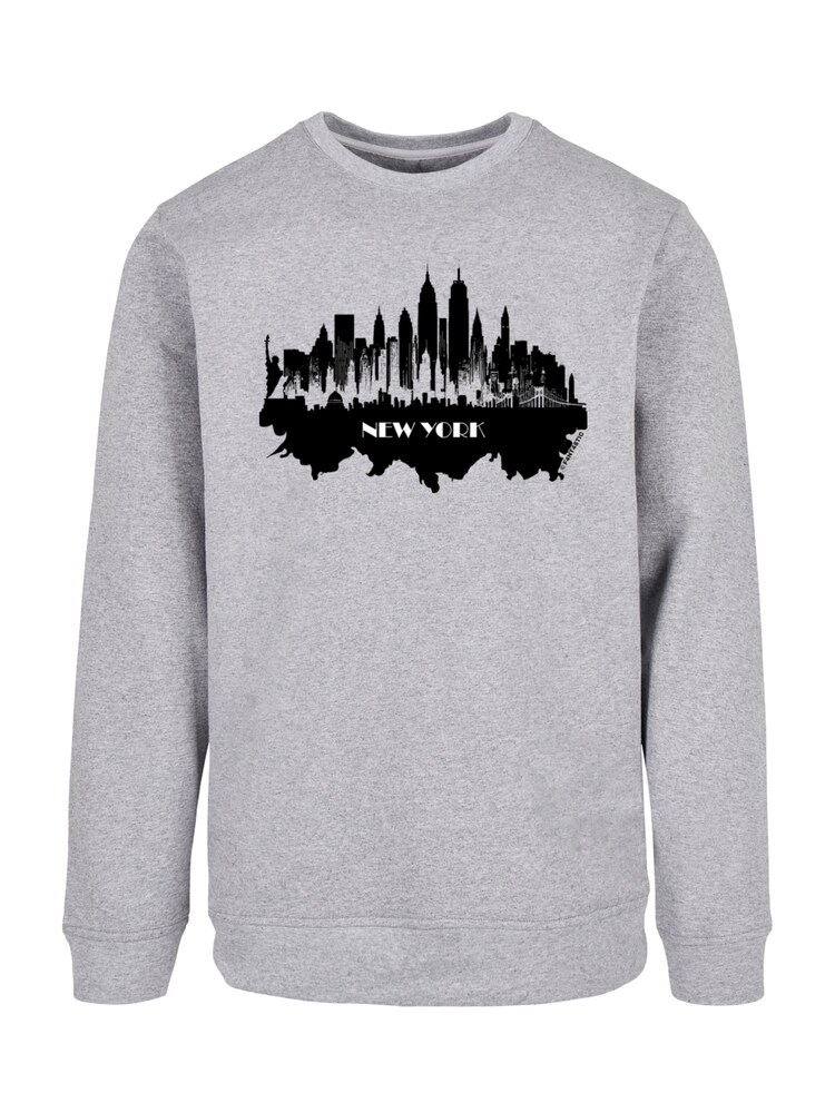 F4NT4STIC Sweatshirt 'Cities Collection - New York skyline' Herren Größe L grau / schwarz