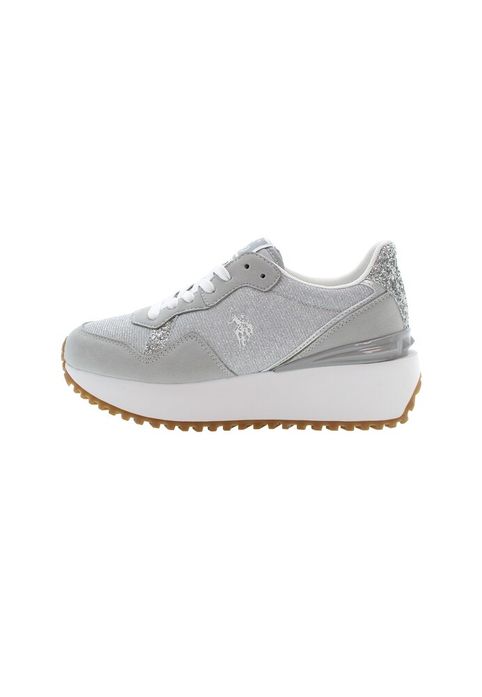 U.S. POLO ASSN. Sneaker 'BAYLE003W/5NU1' Damen Größe 36 grau / silber