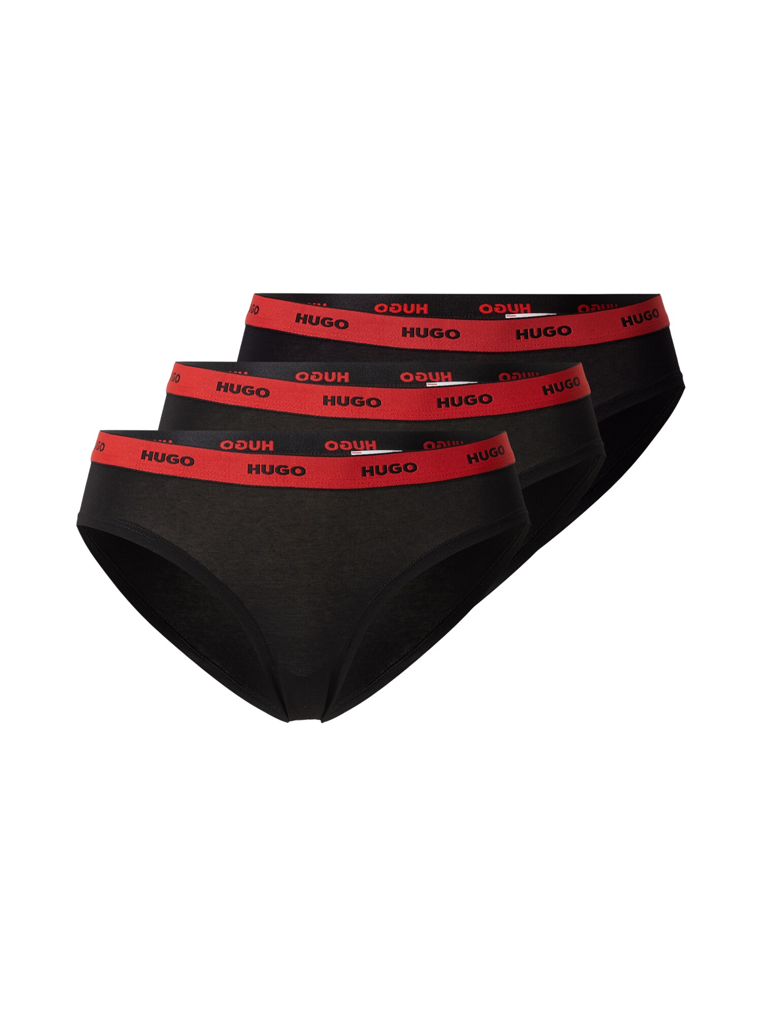 HUGO Slip  roșu / negru