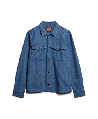 Superdry Tussenjas ‘The Merchant Store’ Blauw denim