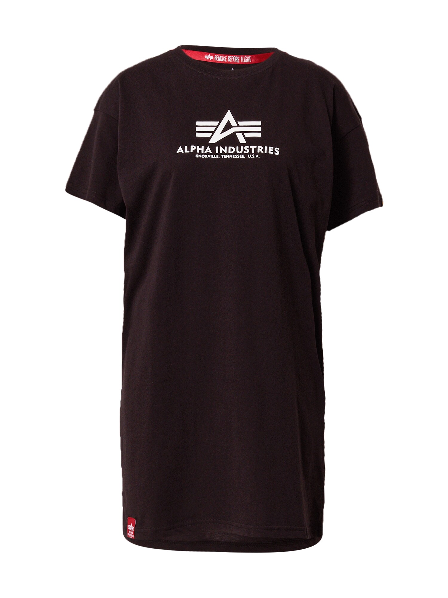 ALPHA INDUSTRIES Tričko  čierna / biela