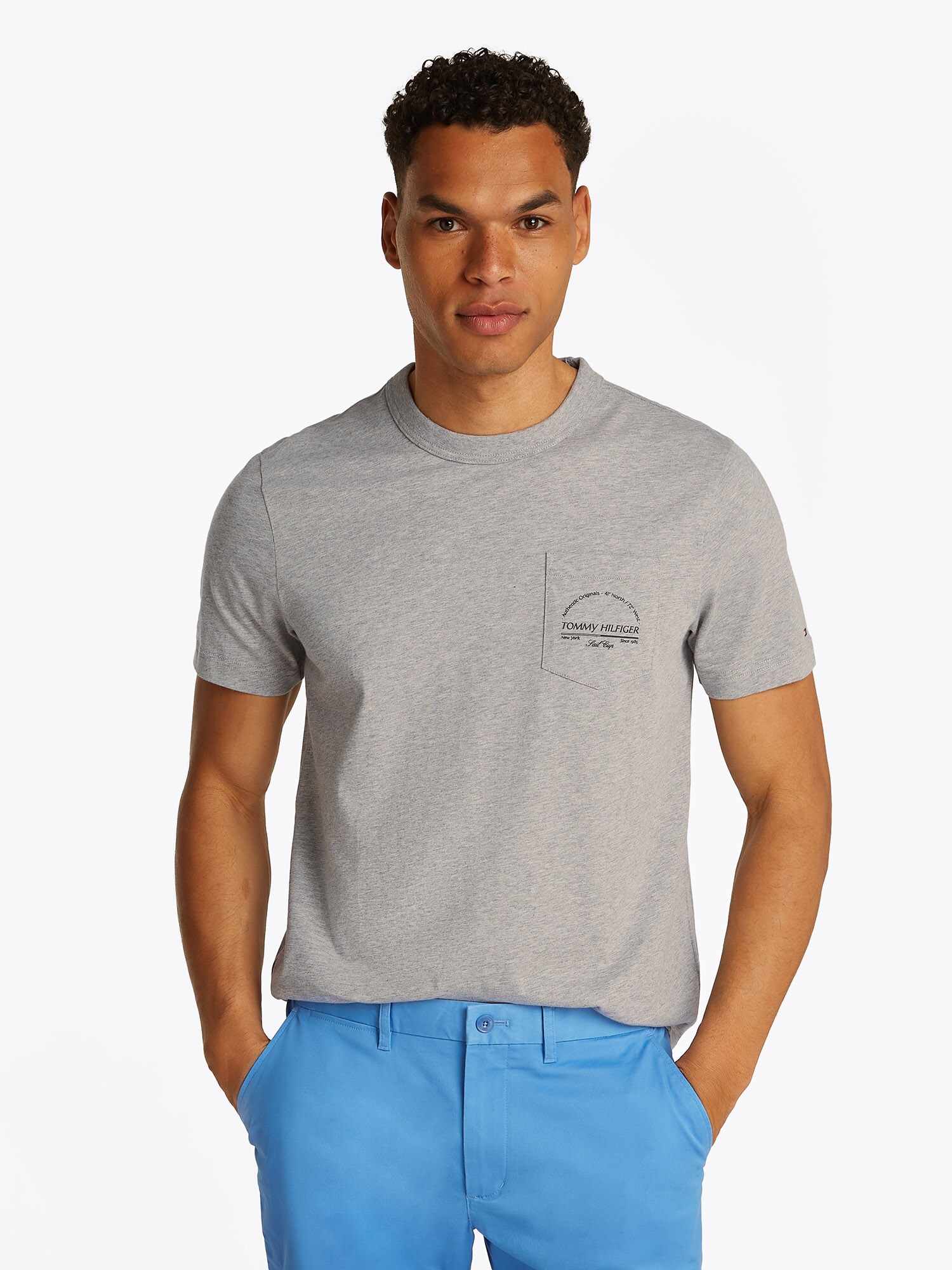 TOMMY HILFIGER Póló  szürke / fekete termék 2. képe
