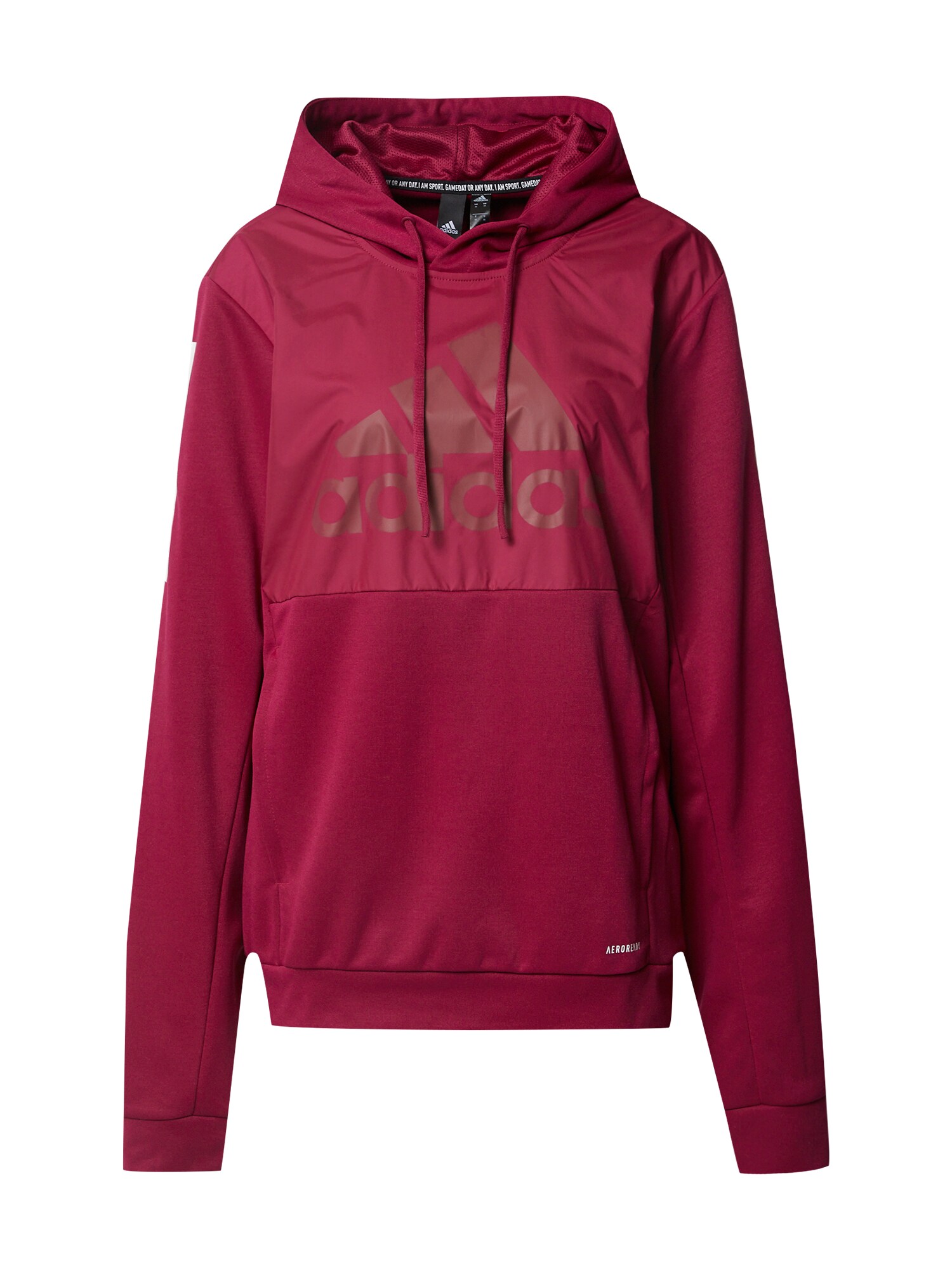 ADIDAS PERFORMANCE Sportinio tipo megztinis  uogų spalva / balta