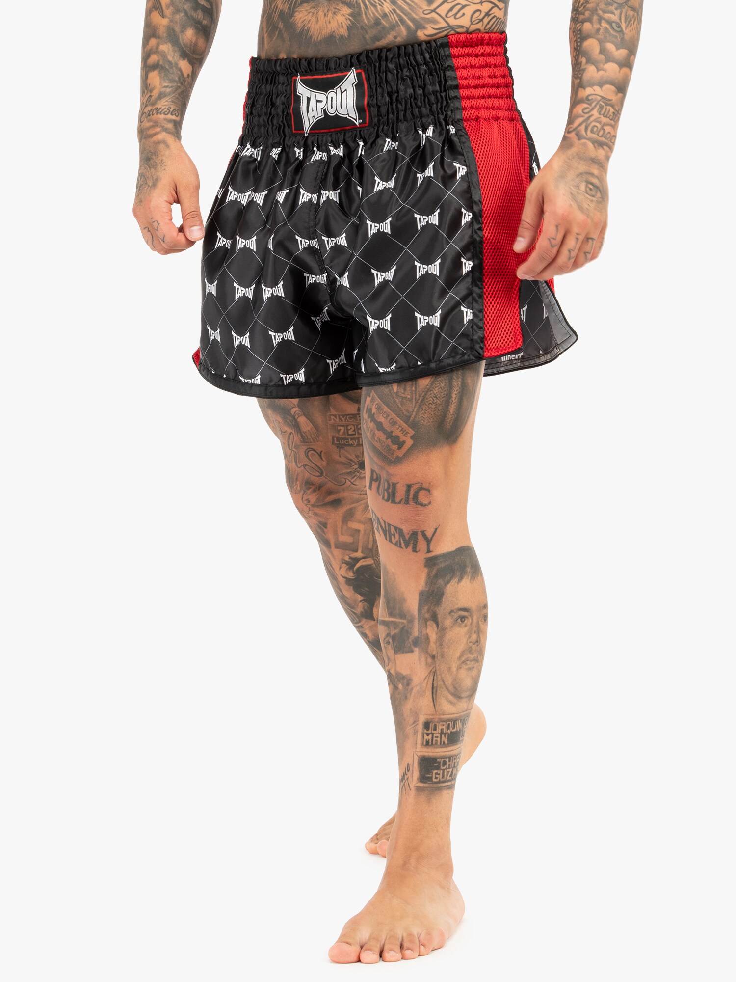 Tapout Sportnadrágok 'Sorrento'  piros / fekete / fehér termék 2. képe