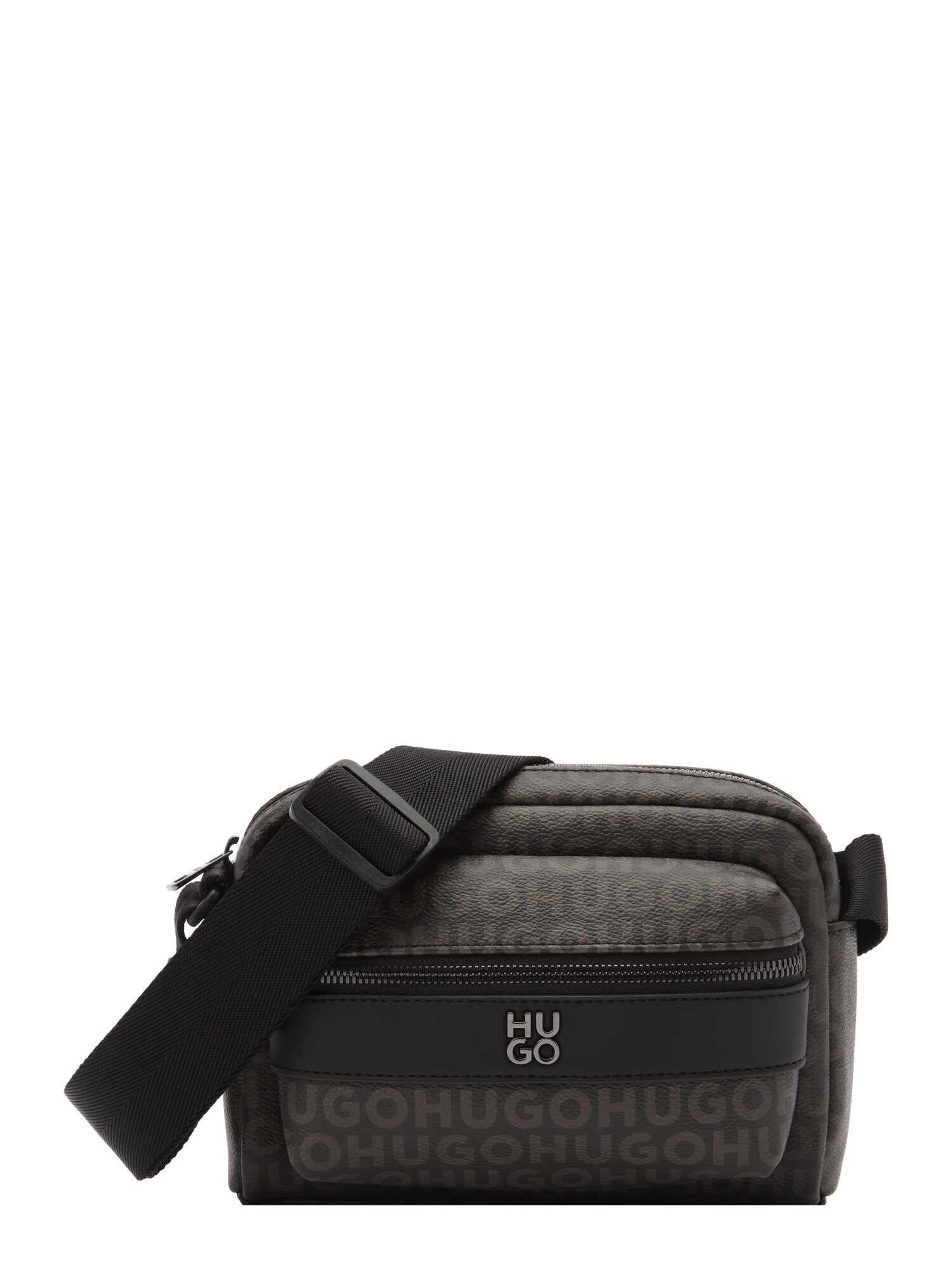 HUGO Geantă de umăr Quantic  gri metalic / negru