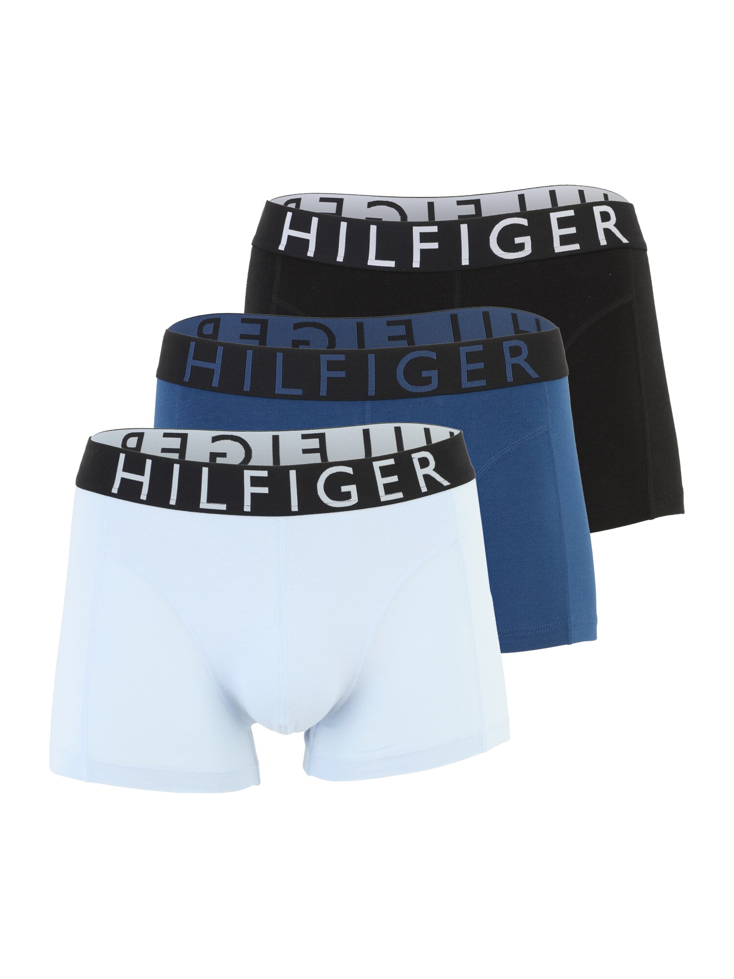 Tommy Hilfiger Underwear Boxeri  albastru pastel / albastru închis / negru / alb