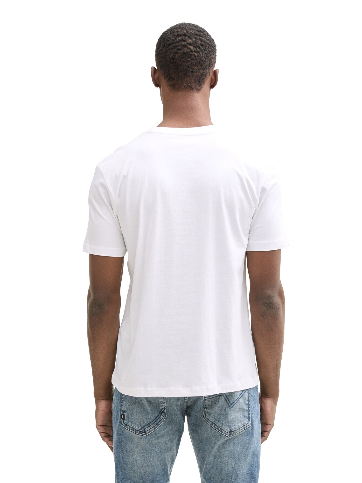 TOM TAILOR DENIM Tričko námornícka modrá / pastelovo zelená / biela (obrázok 3)