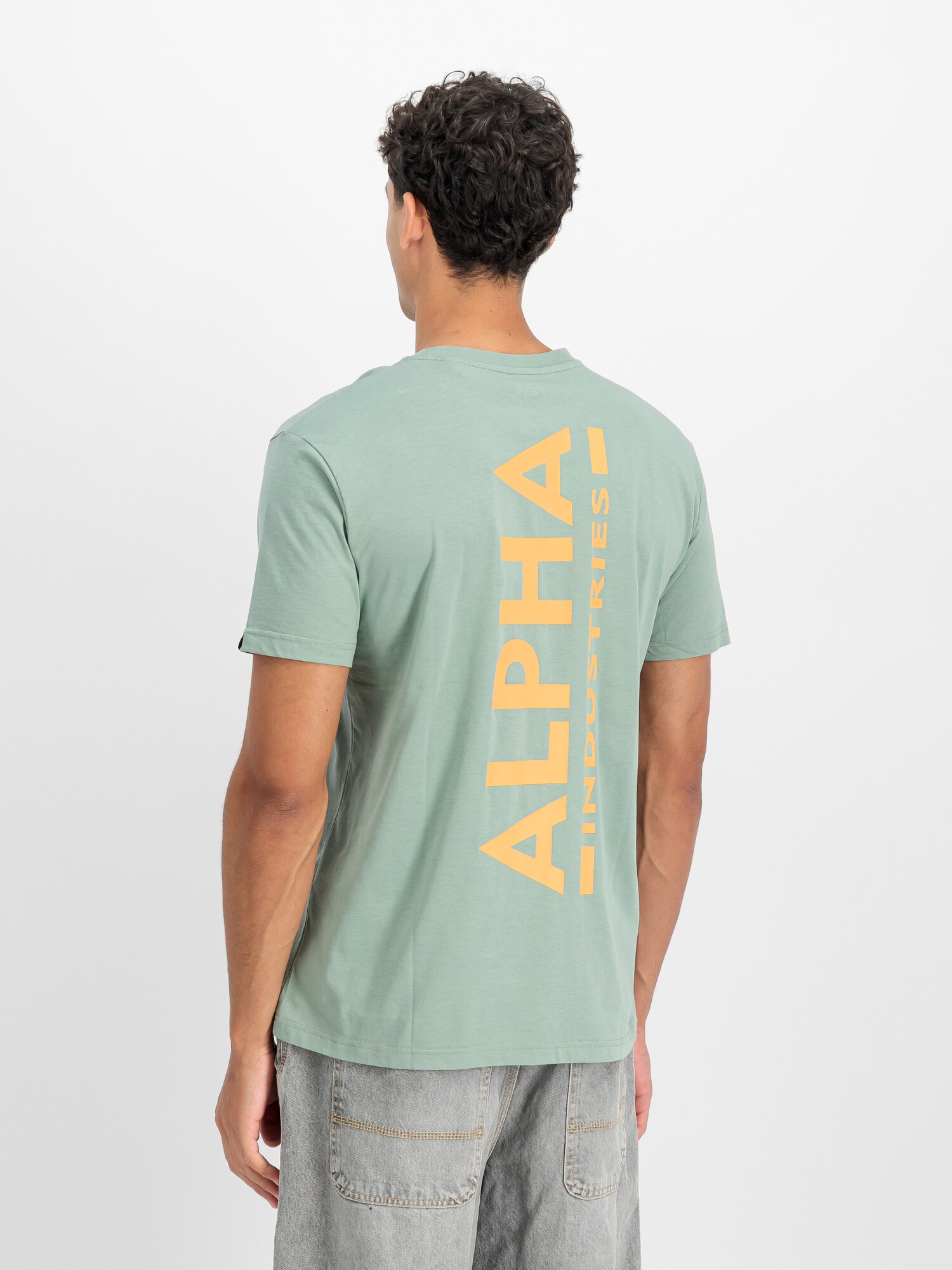 ALPHA INDUSTRIES Tričko  žltá / mätová (obrázok 5)