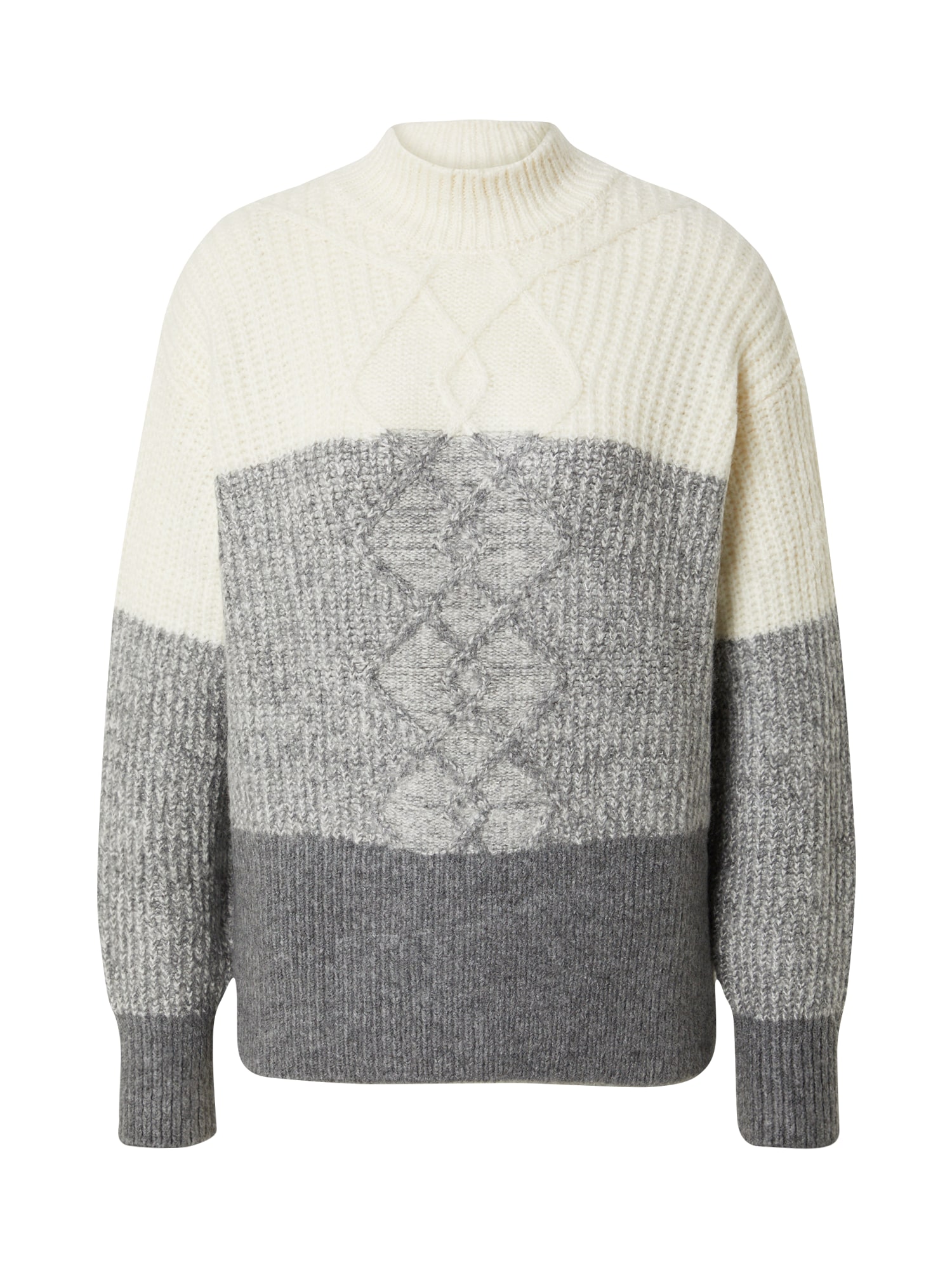 Dorothy Perkins Sveter sivá / sivá melírovaná / biela