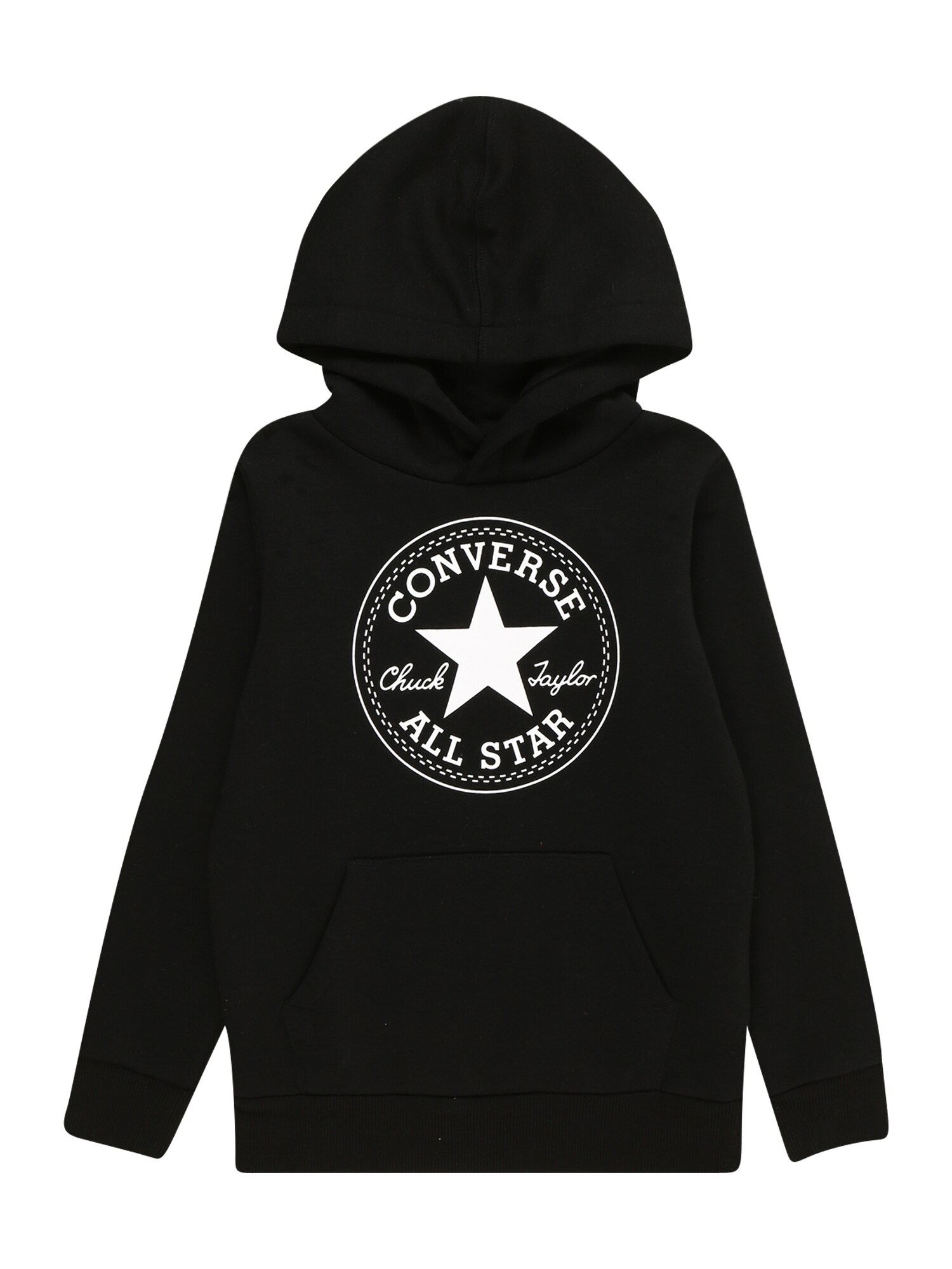 CONVERSE Mikina  čierna / biela