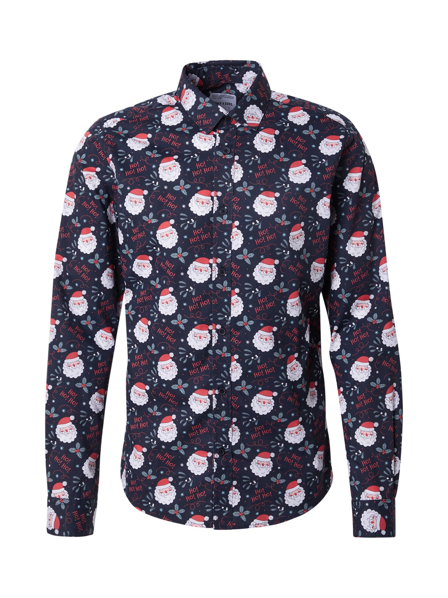 Only & Sons Košeľa 'ONSALF XMAS' námornícka modrá / zelená / jasne červená / biela