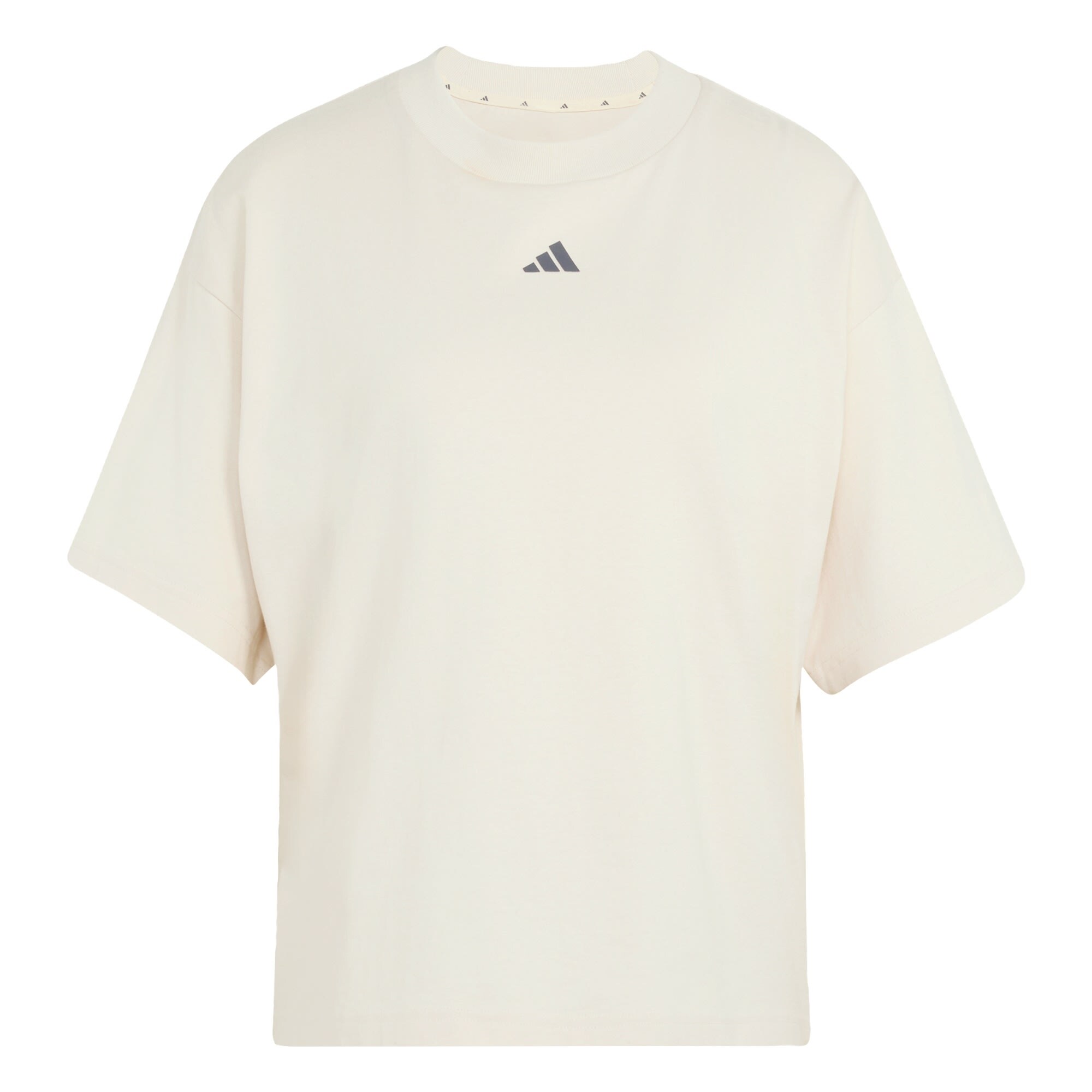 ADIDAS SPORTSWEAR Tehnička sportska majica 'Studio' kameno siva / bijela