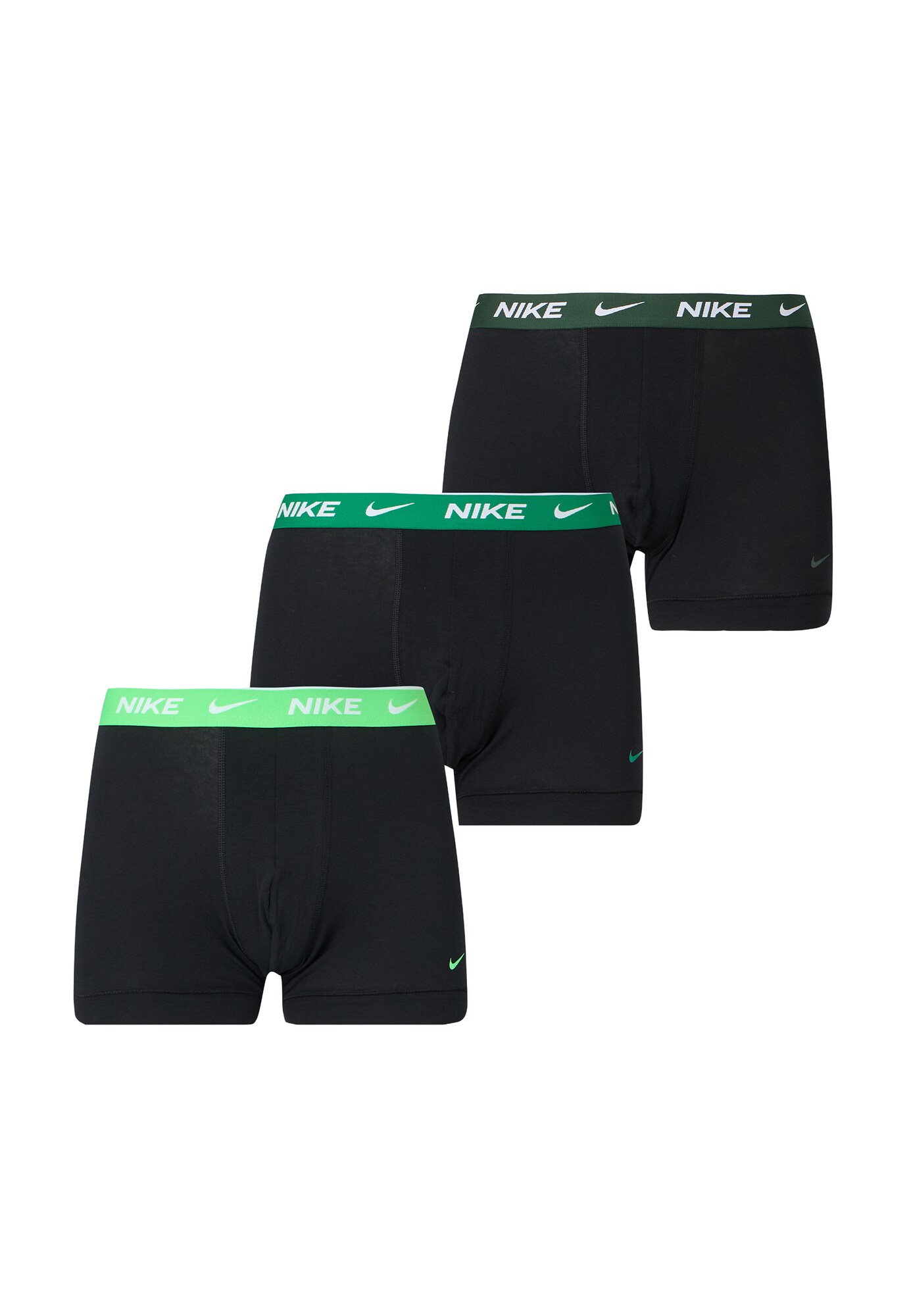 NIKE Underwear Boxerky 'Everyday'  zelená / čierna / biela