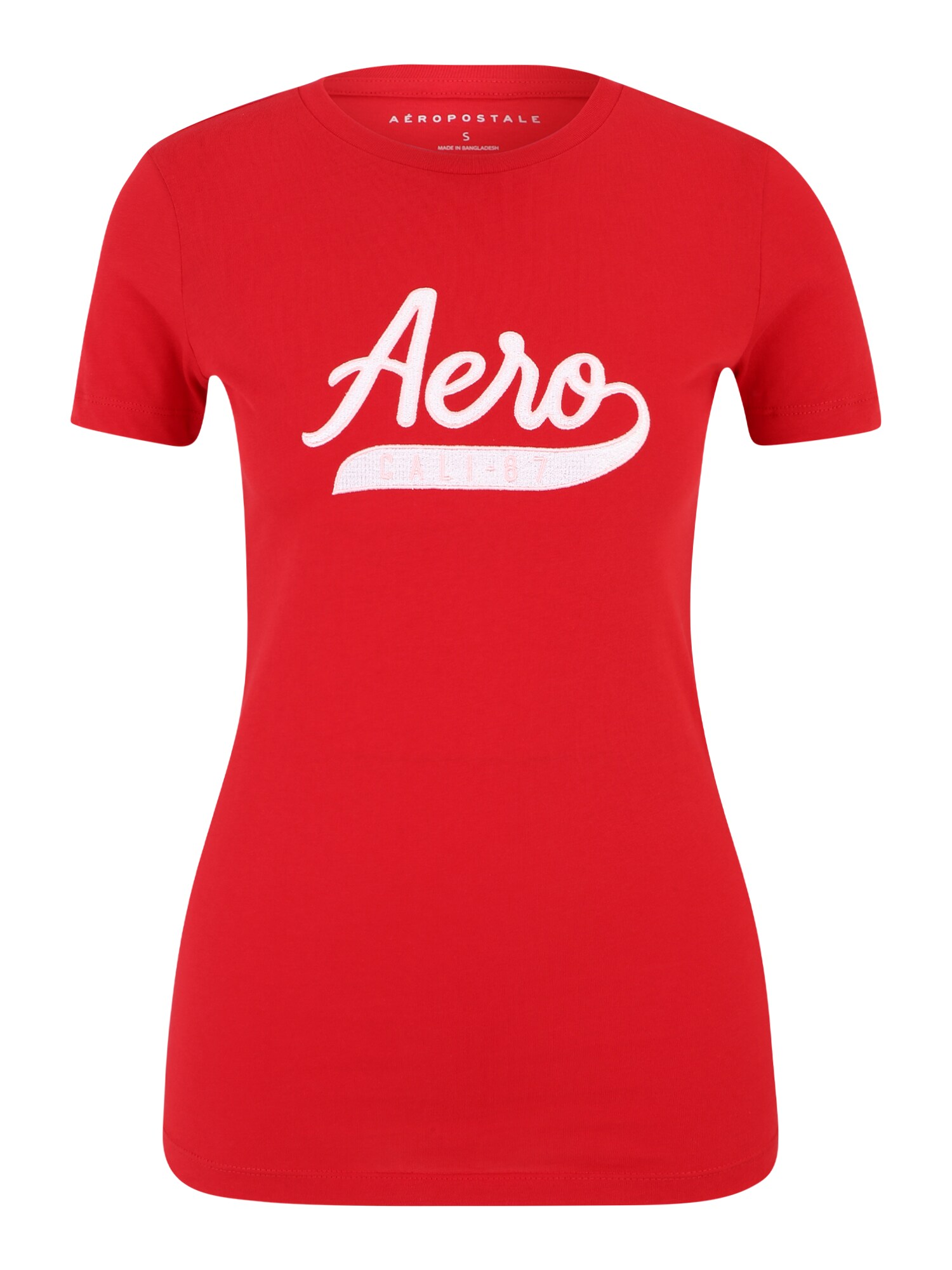 AÉROPOSTALE Tričko  ružová / ohnivo červená / biela