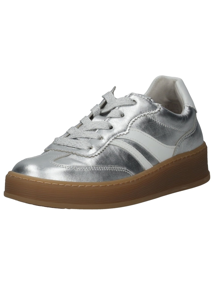 GABOR Sneaker Damen Größe 39 silber / offwhite