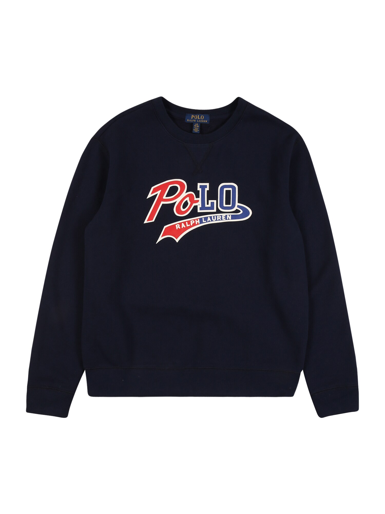 POLO RALPH LAUREN Megztinis be užsegimo  tamsiai mėlyna / balta / granatų spalva