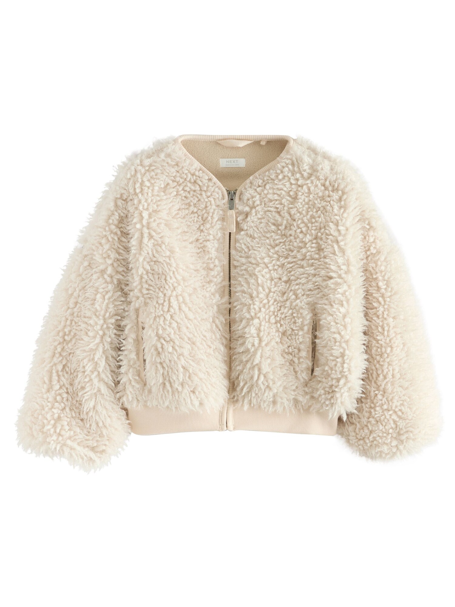 Next Jachetă  fleece  crem