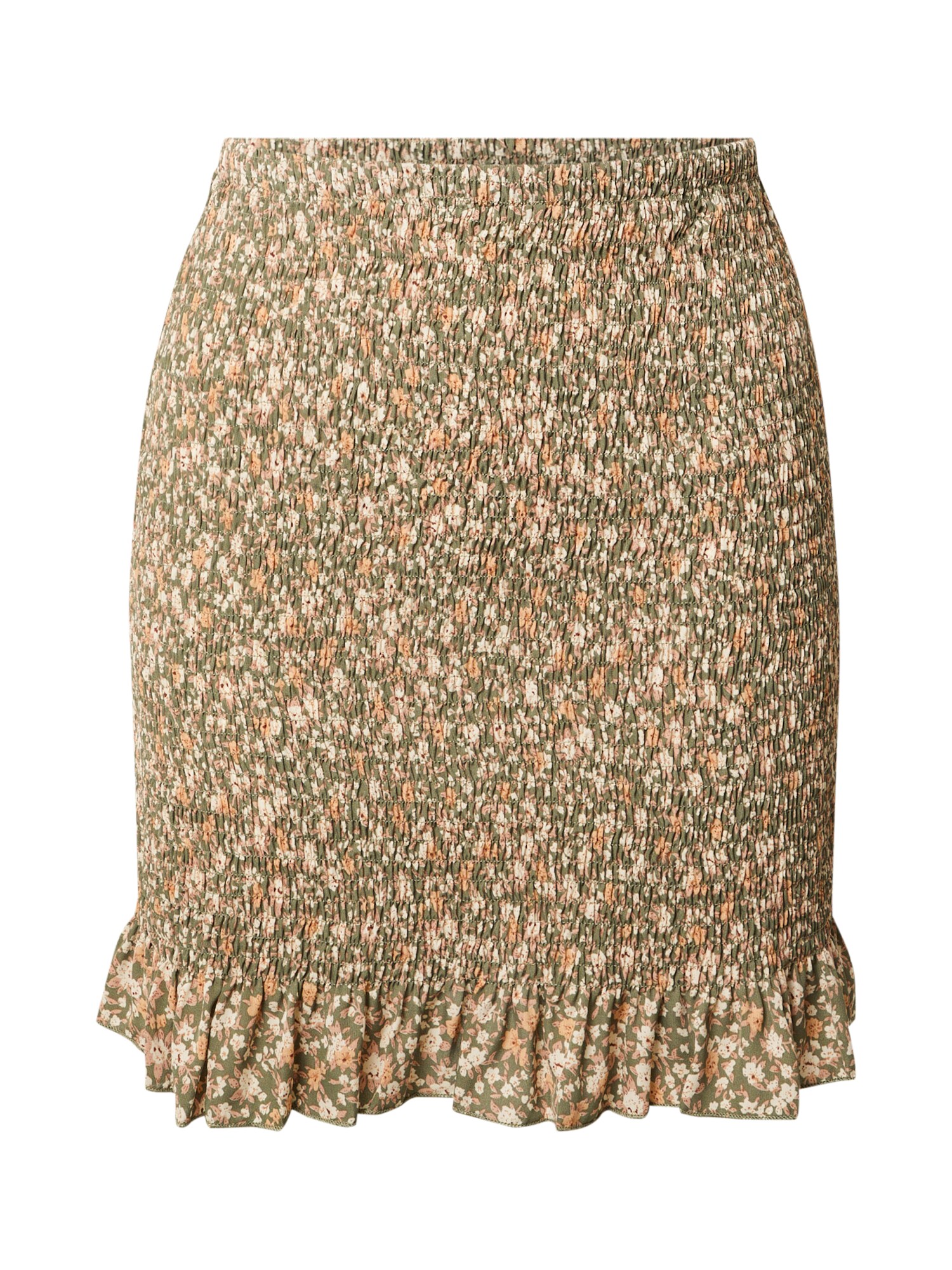 Missguided Fustă  bej / oliv / portocaliu caisă / roz