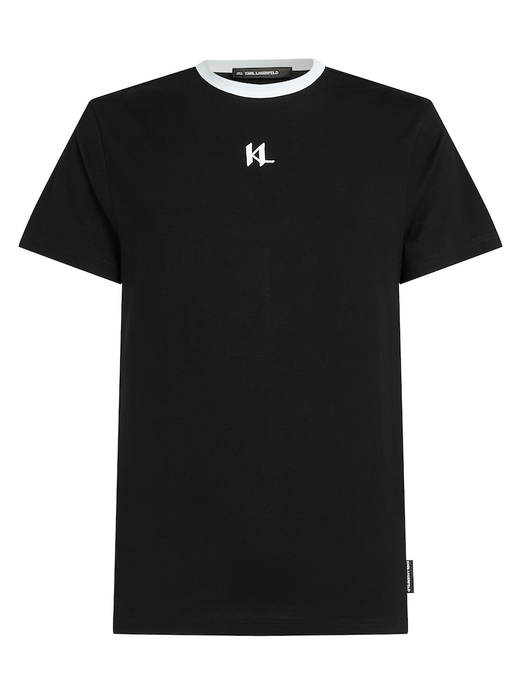 Karl Lagerfeld T-Shirt Herren Größe M schwarz / weiß
