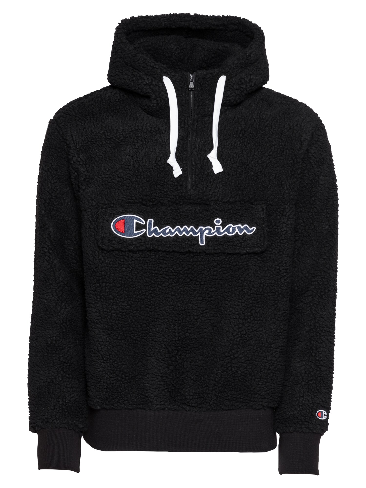 Champion Authentic Athletic Apparel Megztinis be užsegimo  juoda / balta / mėlyna / raudona