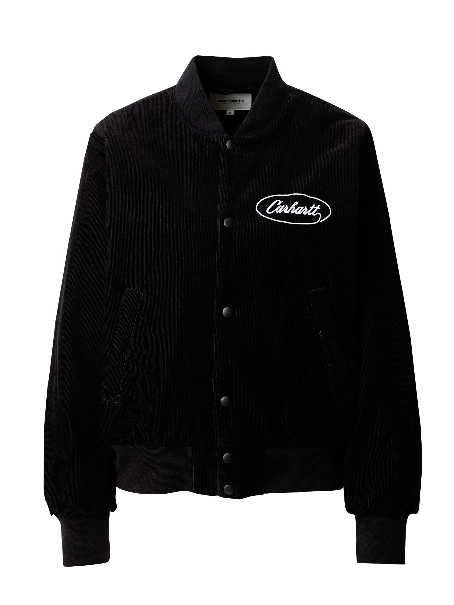 Carhartt WIP Prehodna jakna 'Letterman'  črna / bela
