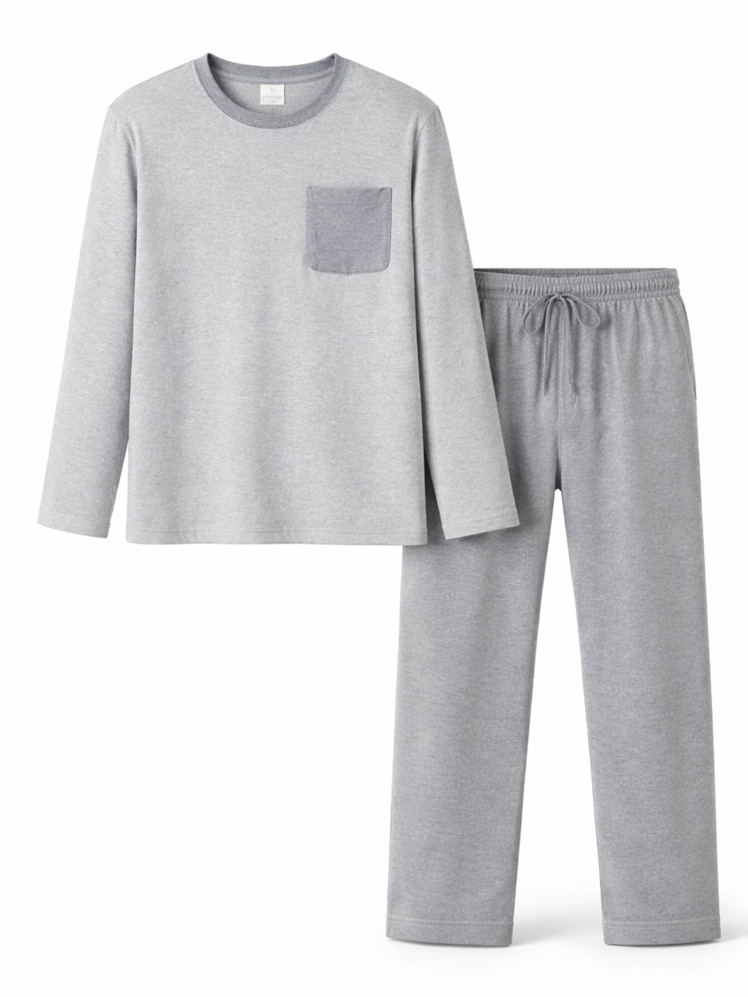 PANTONECLO Pijama largo 'Pantoneclo Men’s Night Wear Long Set'  gris