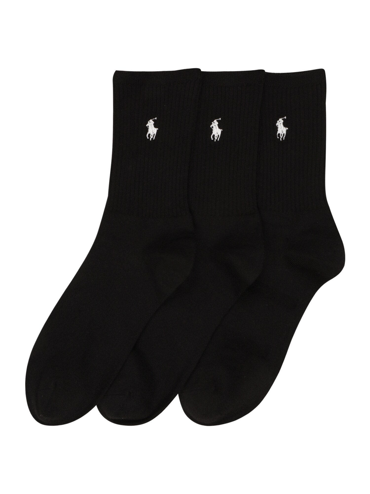 Polo Ralph Lauren Nogavice  črna / bela