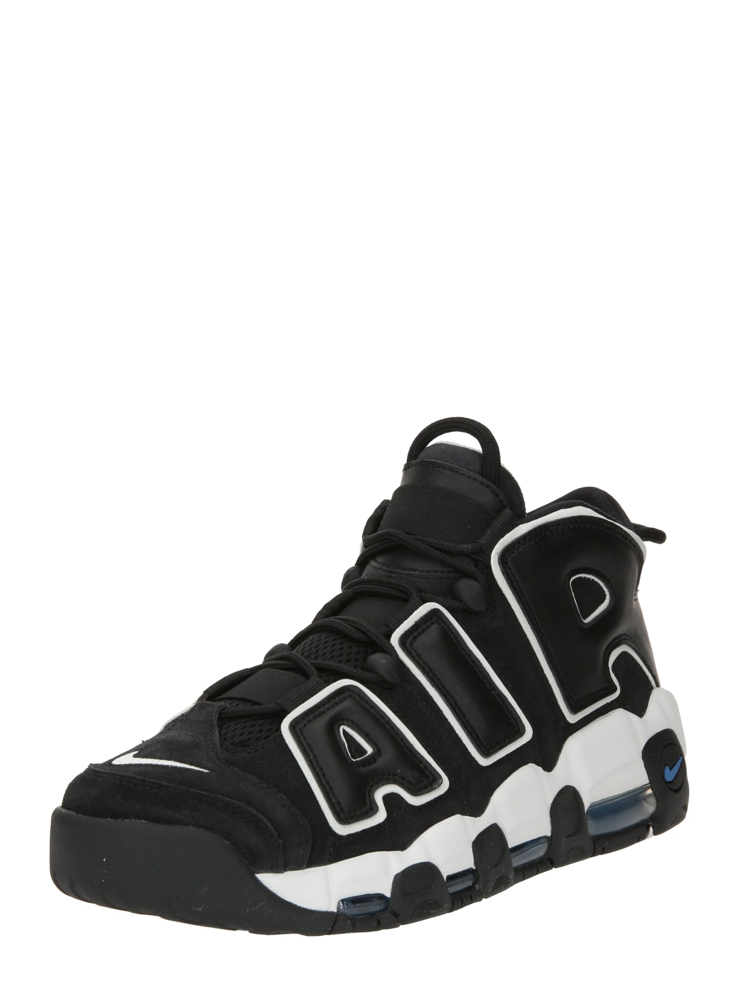 Nike Sportswear Sneaker low 'Air More Uptempo '96'  azuriu / negru / alb