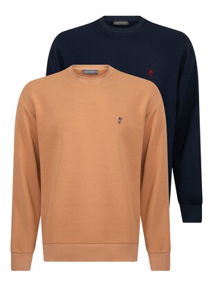 Jacey Quinn Sweatshirt Camel / Navy