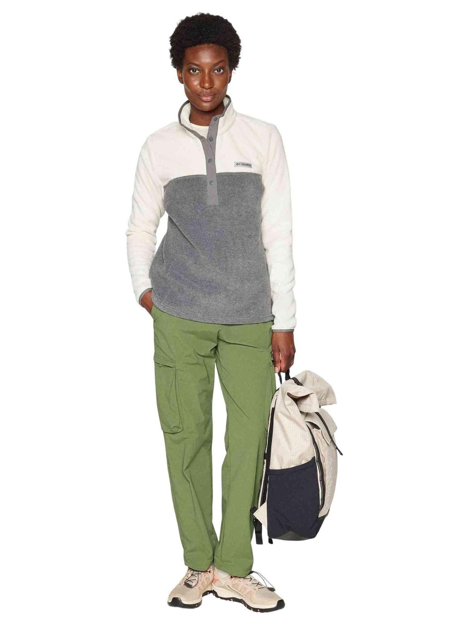 COLUMBIA Jersey deportivo 'Benton Springs' gris oscuro / blanco – imagen 4