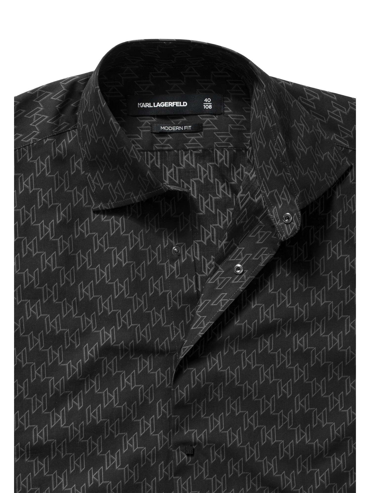 Karl Lagerfeld Camisa '605000'  negro – imagen 3