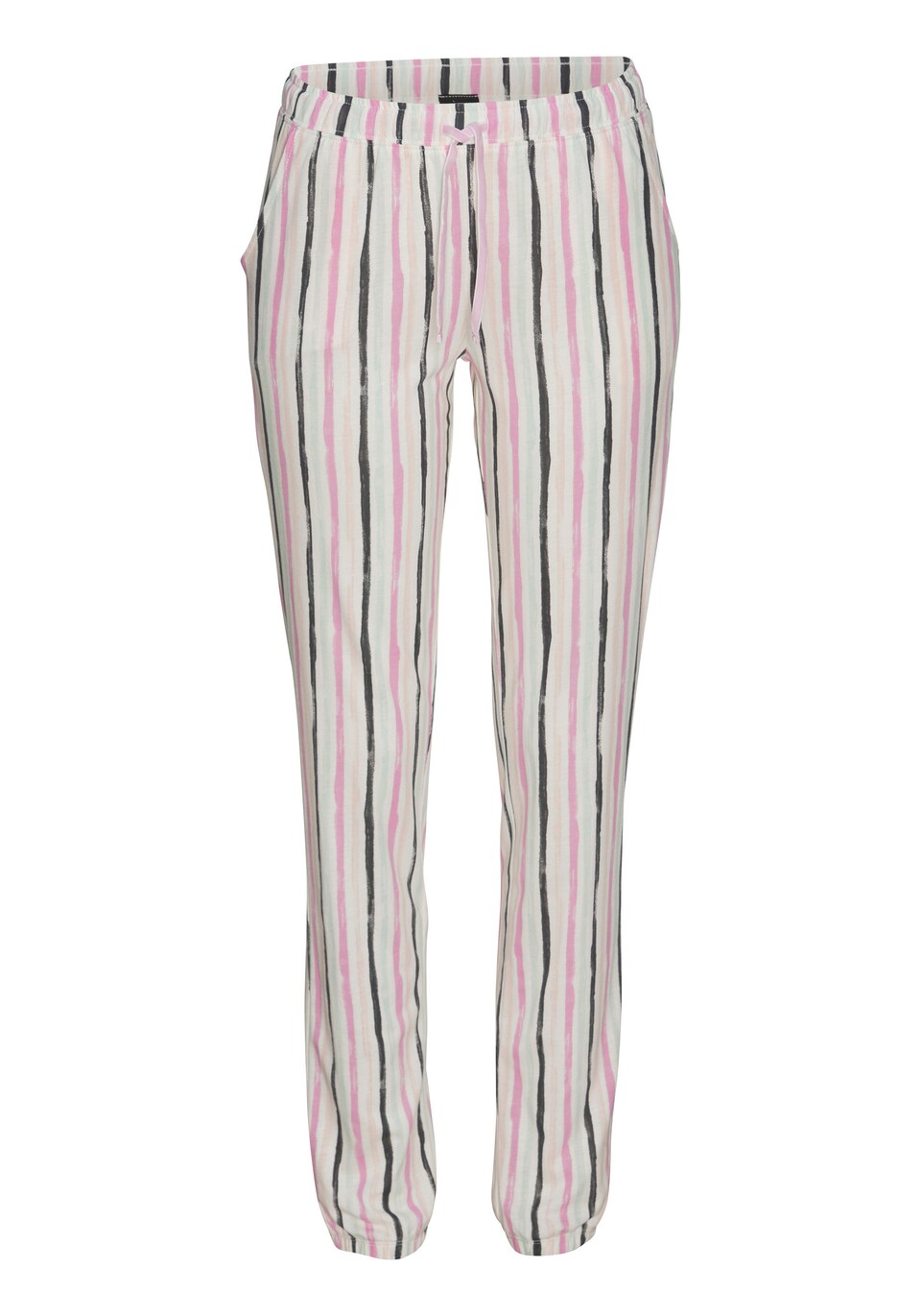 Pyjamasbyxa 'Dreams' grå / rosa / svart