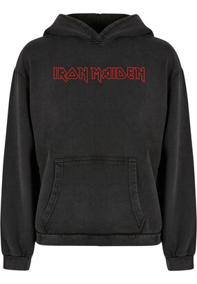 Merchcode Sweatshirt ‘Iron Maiden’ Rood / Zwart