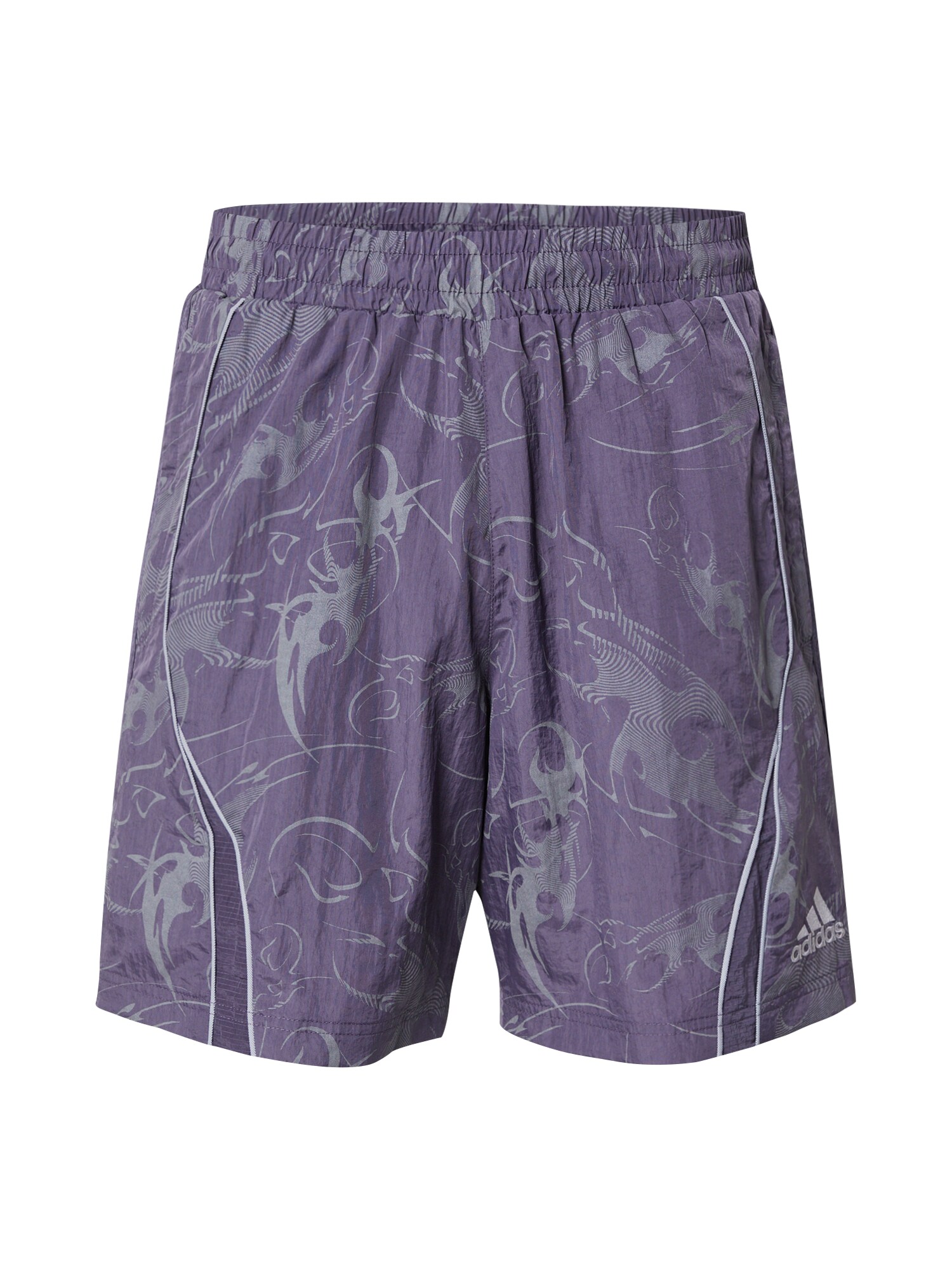 ADIDAS ORIGINALS Nadrág 'ADILENIUM'  szürke / ezüstszürke / sötétlila akciós termékkép 1