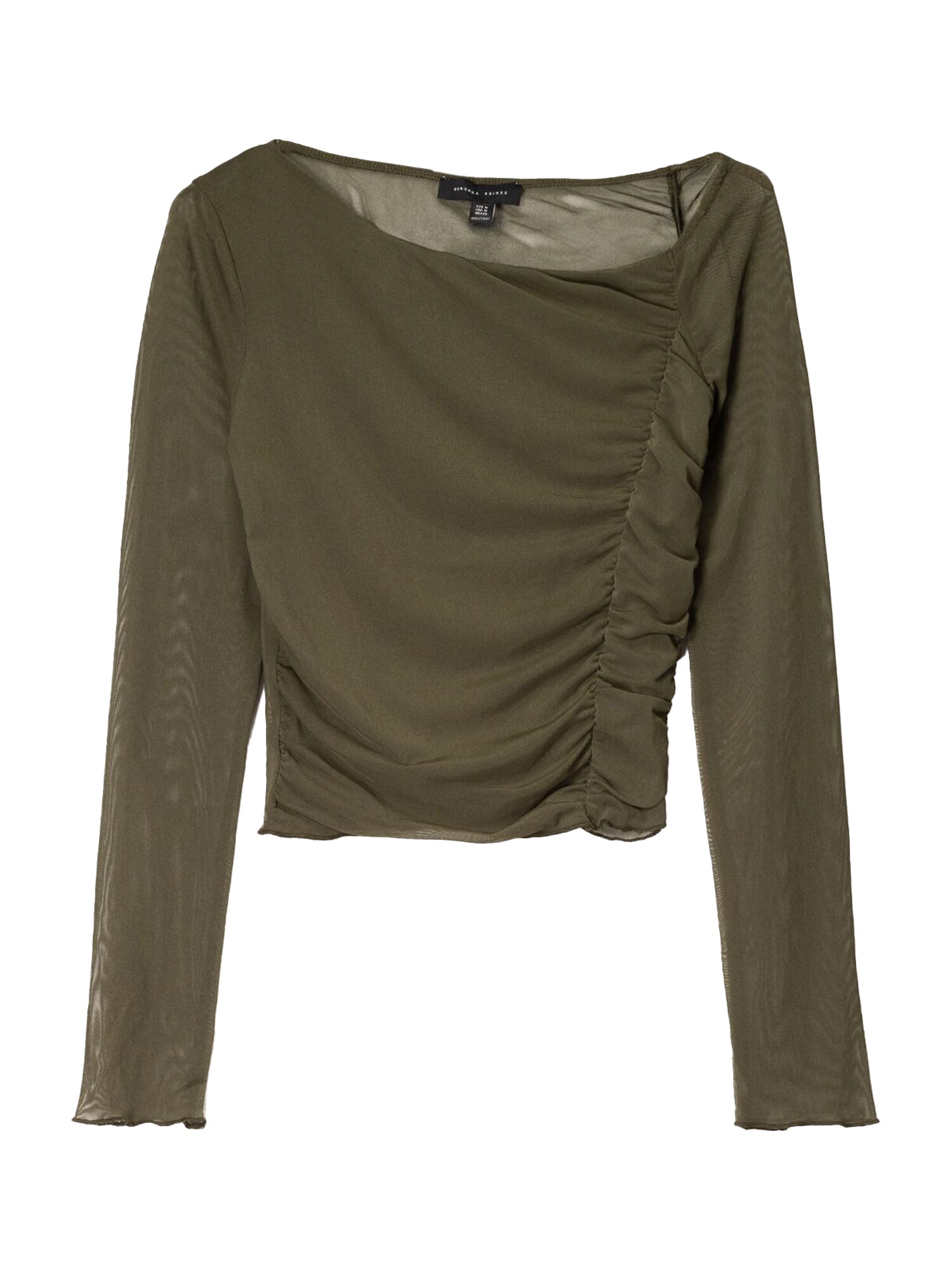 Bershka Blúz  khaki akciós termékkép 1