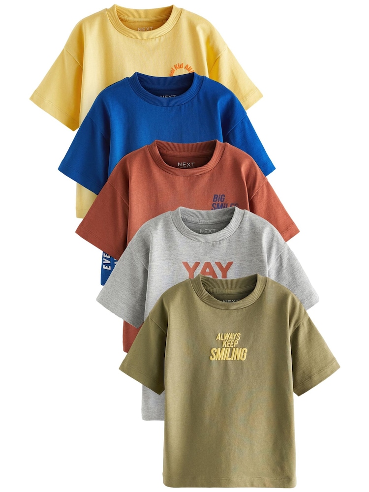 Next Shirt Jungen Größe 68 blau / gelb / grau / khaki / rostrot