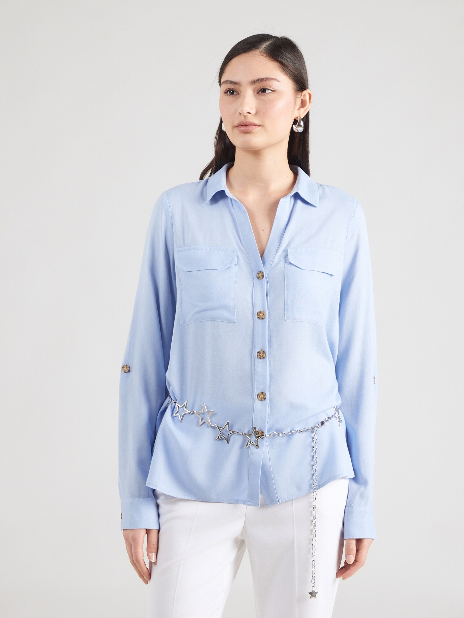 VERO MODA Blúzka 'VMBUMPY'  dymovo modrá (obrázok 2)