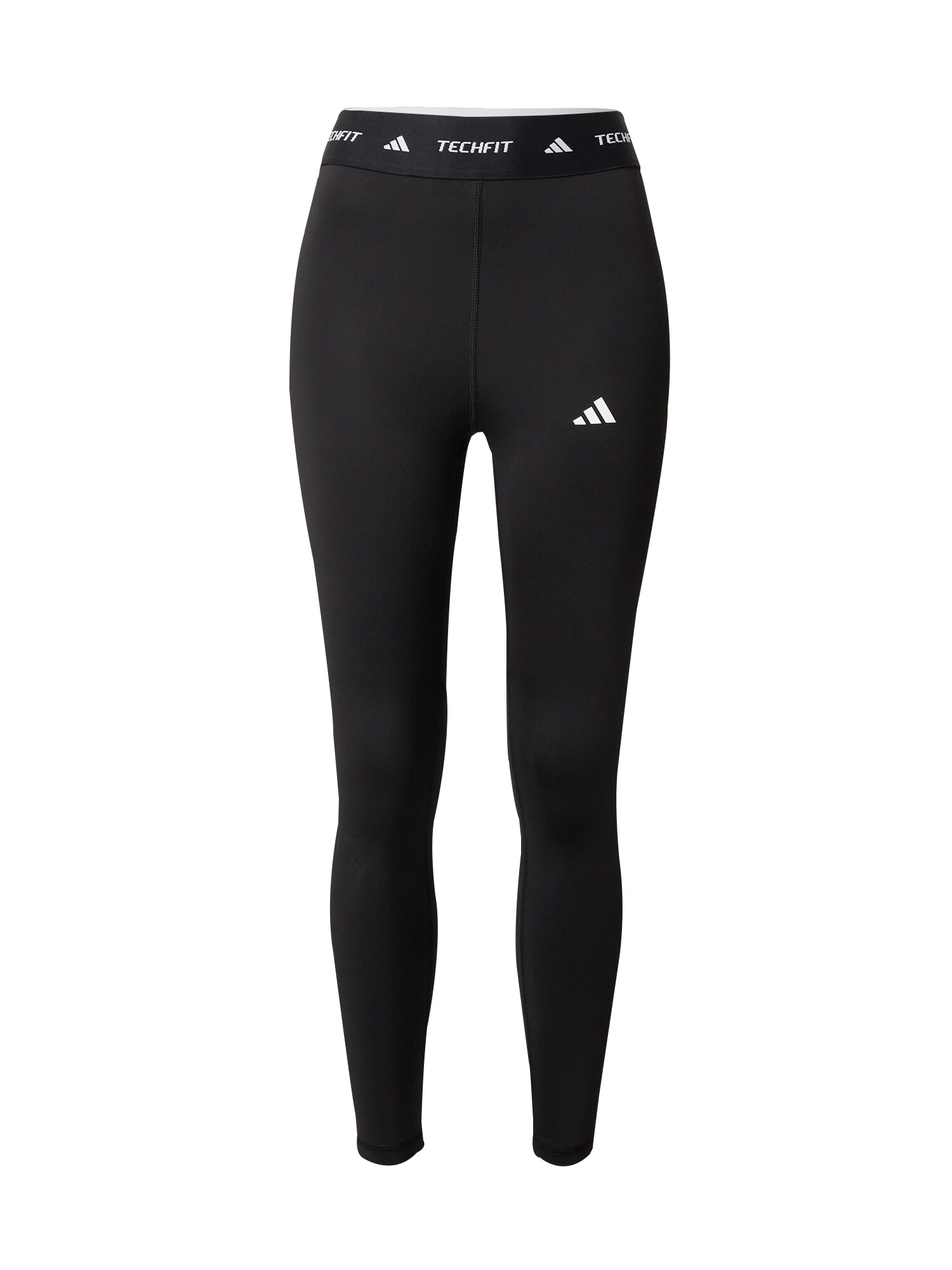ADIDAS PERFORMANCE Pantaloni sport TECHFIT 7/8  negru / alb