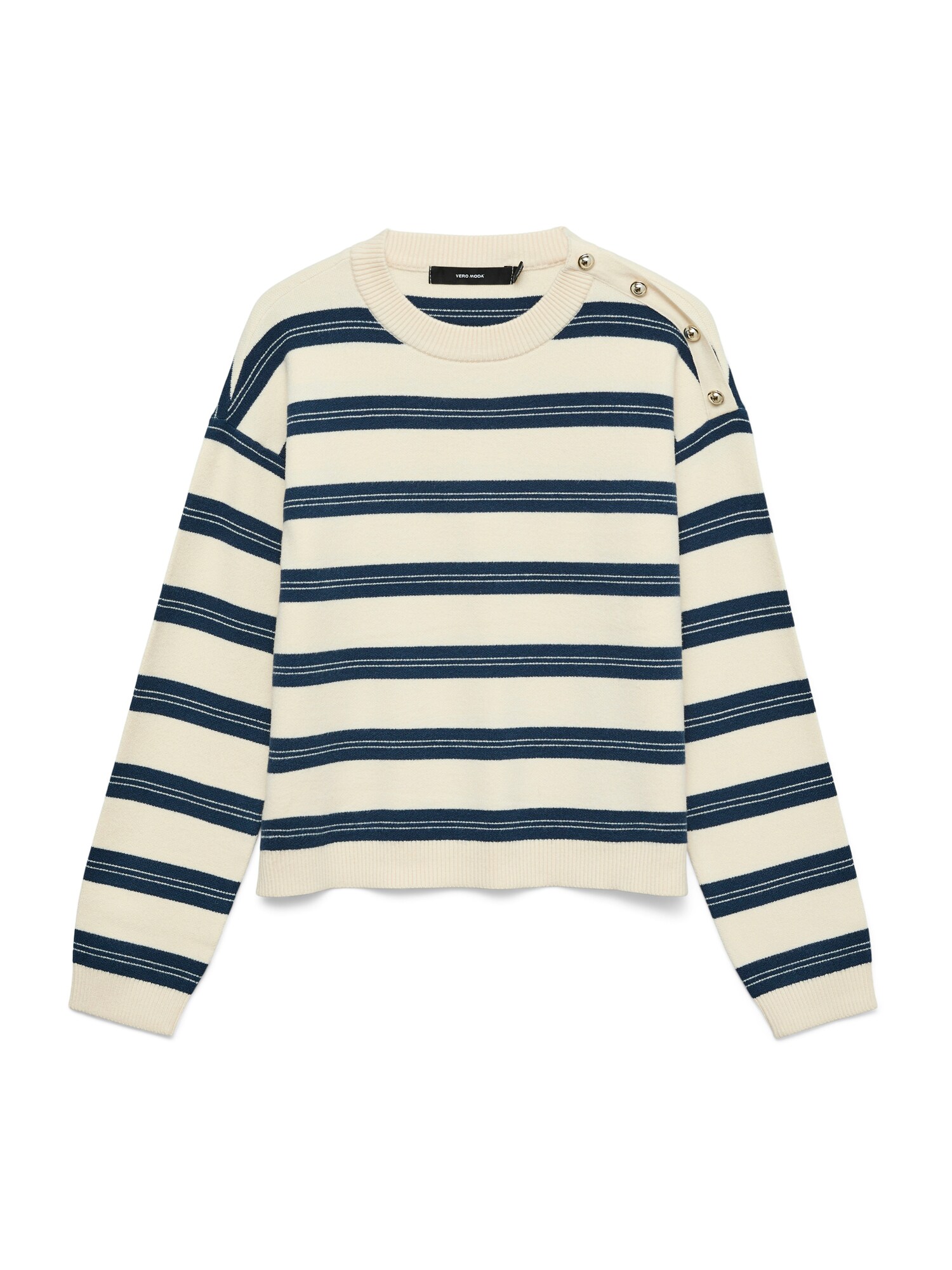 Vero Moda Trui 'Vmgold' Beige / Blauw