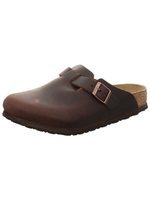 BIRKENSTOCK Zapatos abiertos 'Pantolette Damen 860133 Echtleder in braun'  marrón