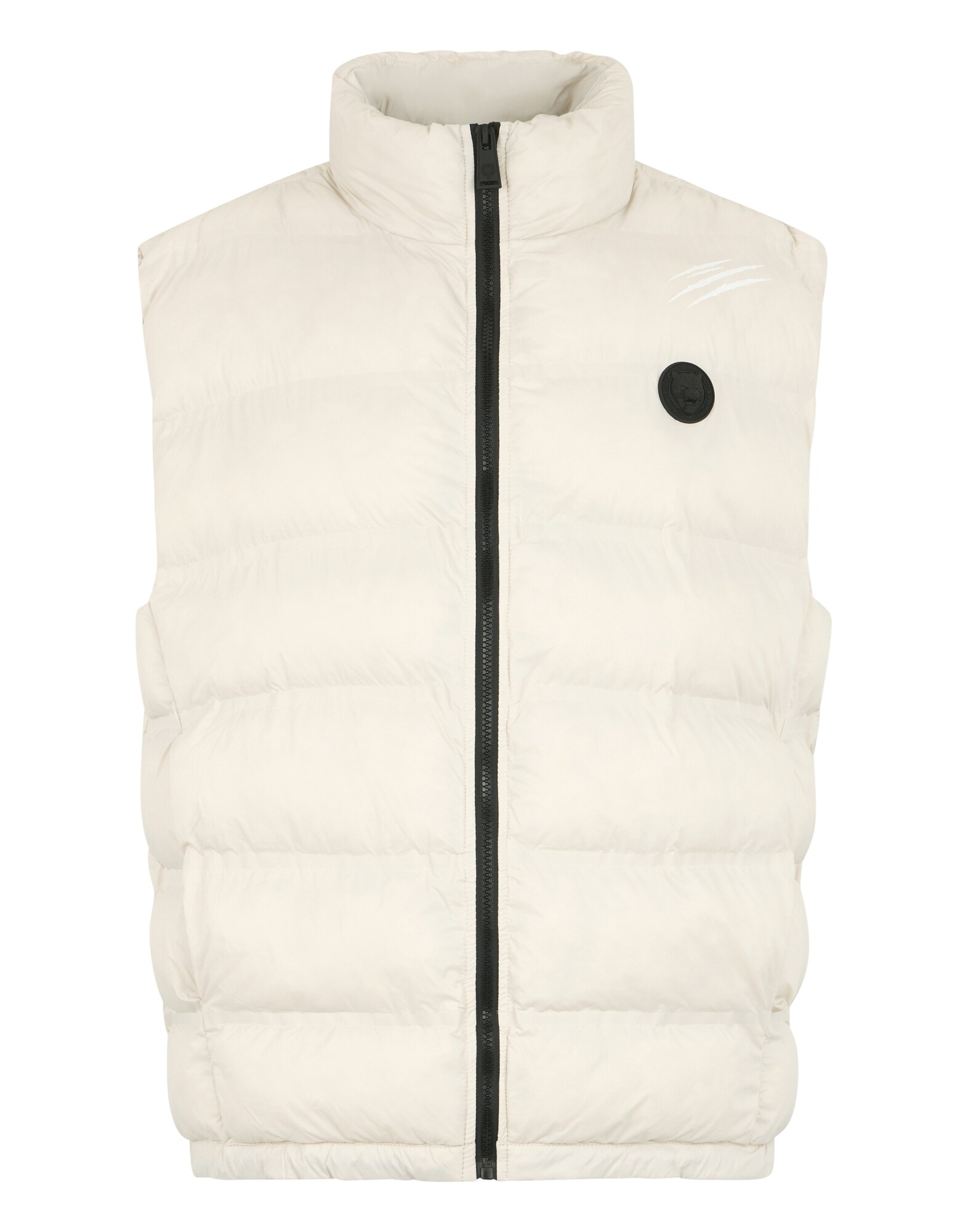 Plein Sport Chaleco 'Scratch'  gris claro / negro