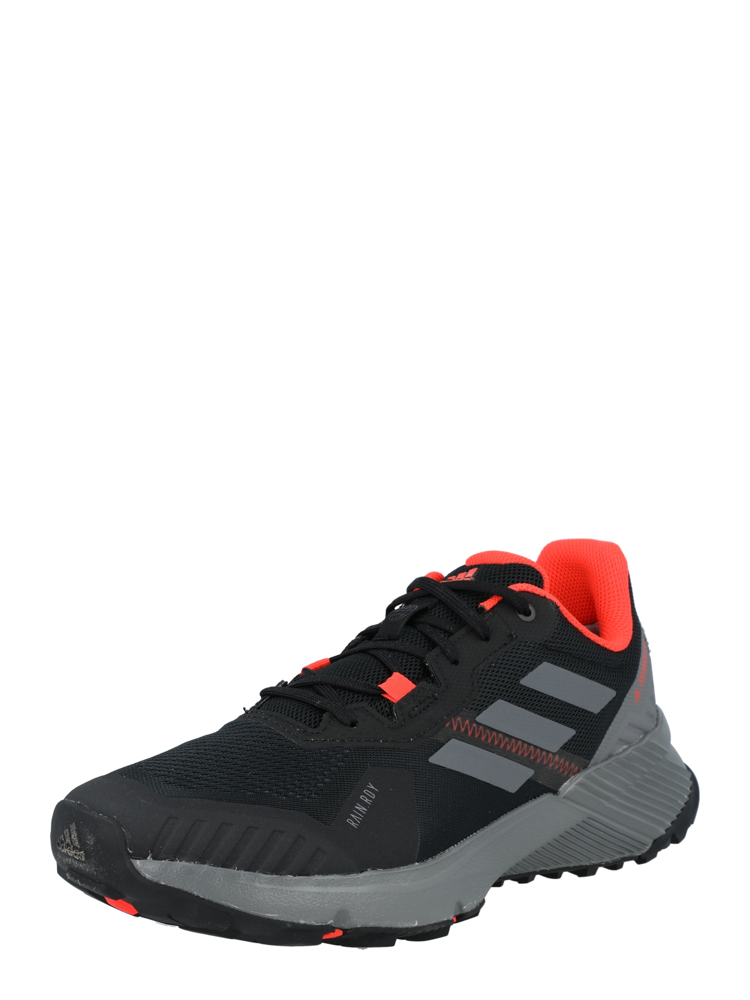 adidas Terrex Bėgimo batai juoda / pilka / oranžinė-raudona