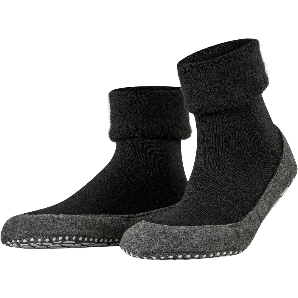 FALKE Hausschuh 'Cosyshoe' Damen Größe 39/40 anthrazit / schwarz