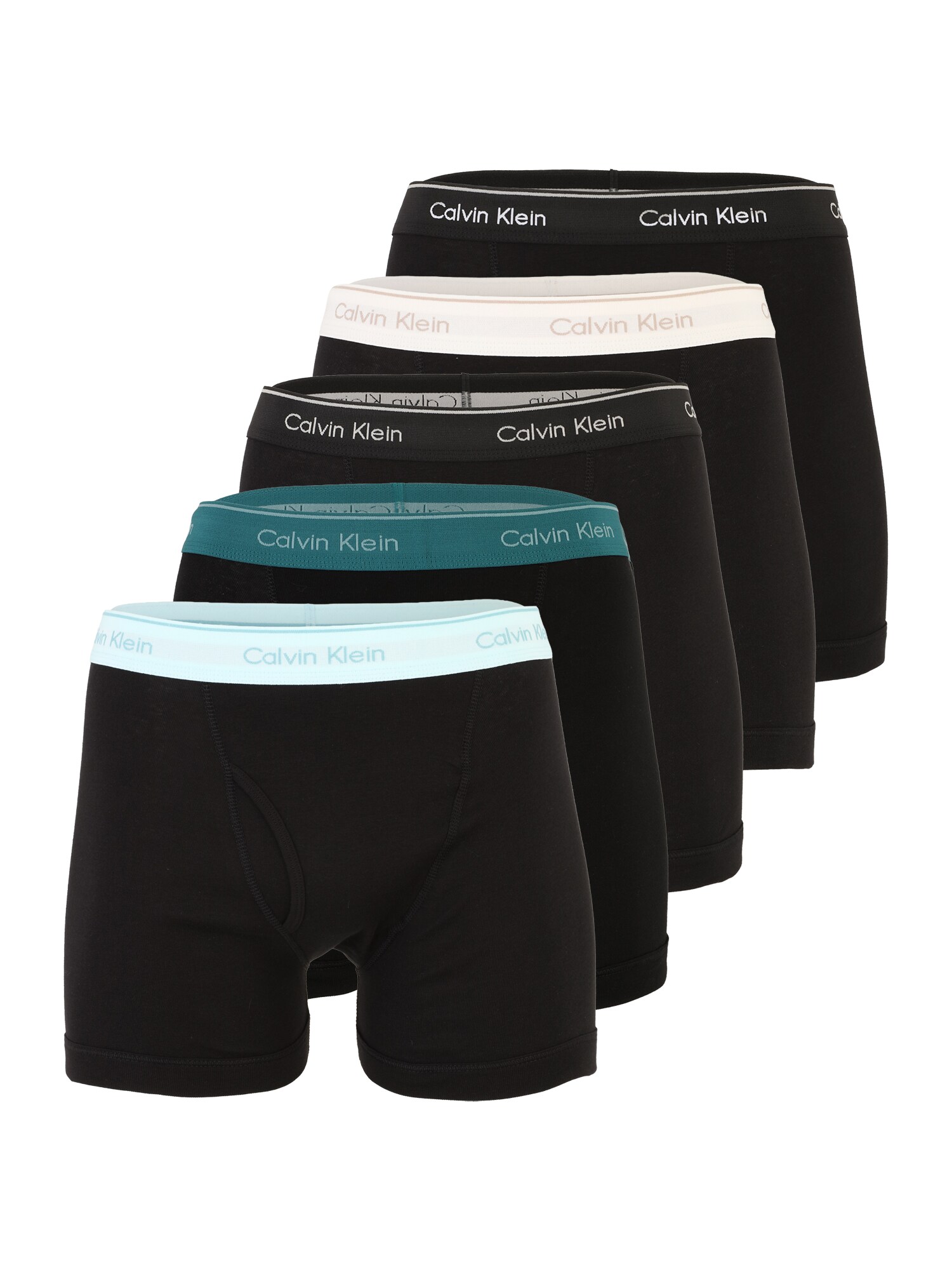 Calvin Klein Underwear Boxeri  bej / azur / verde smarald / negru