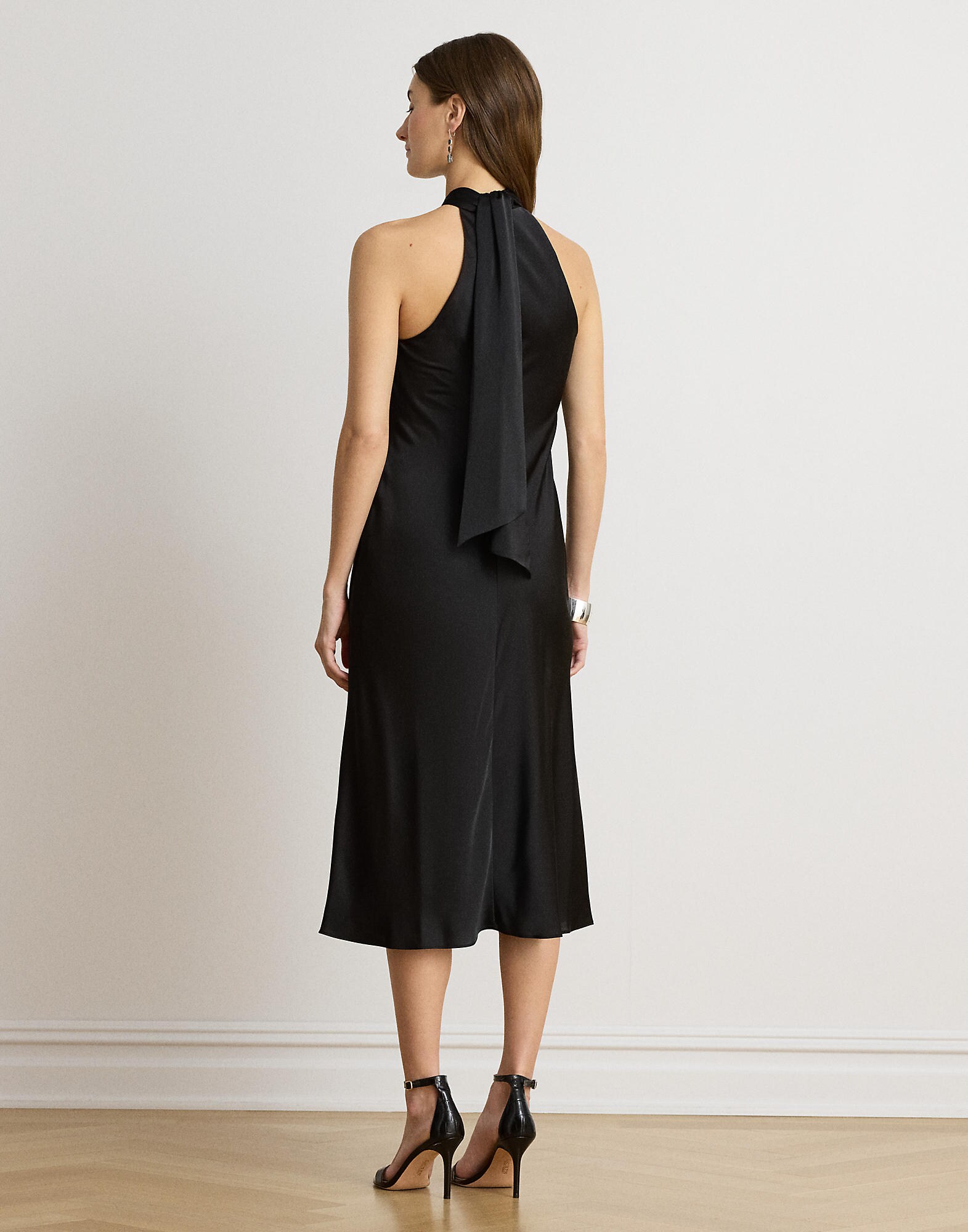 Lauren Ralph Lauren Vestido de gala negro – imagen 3