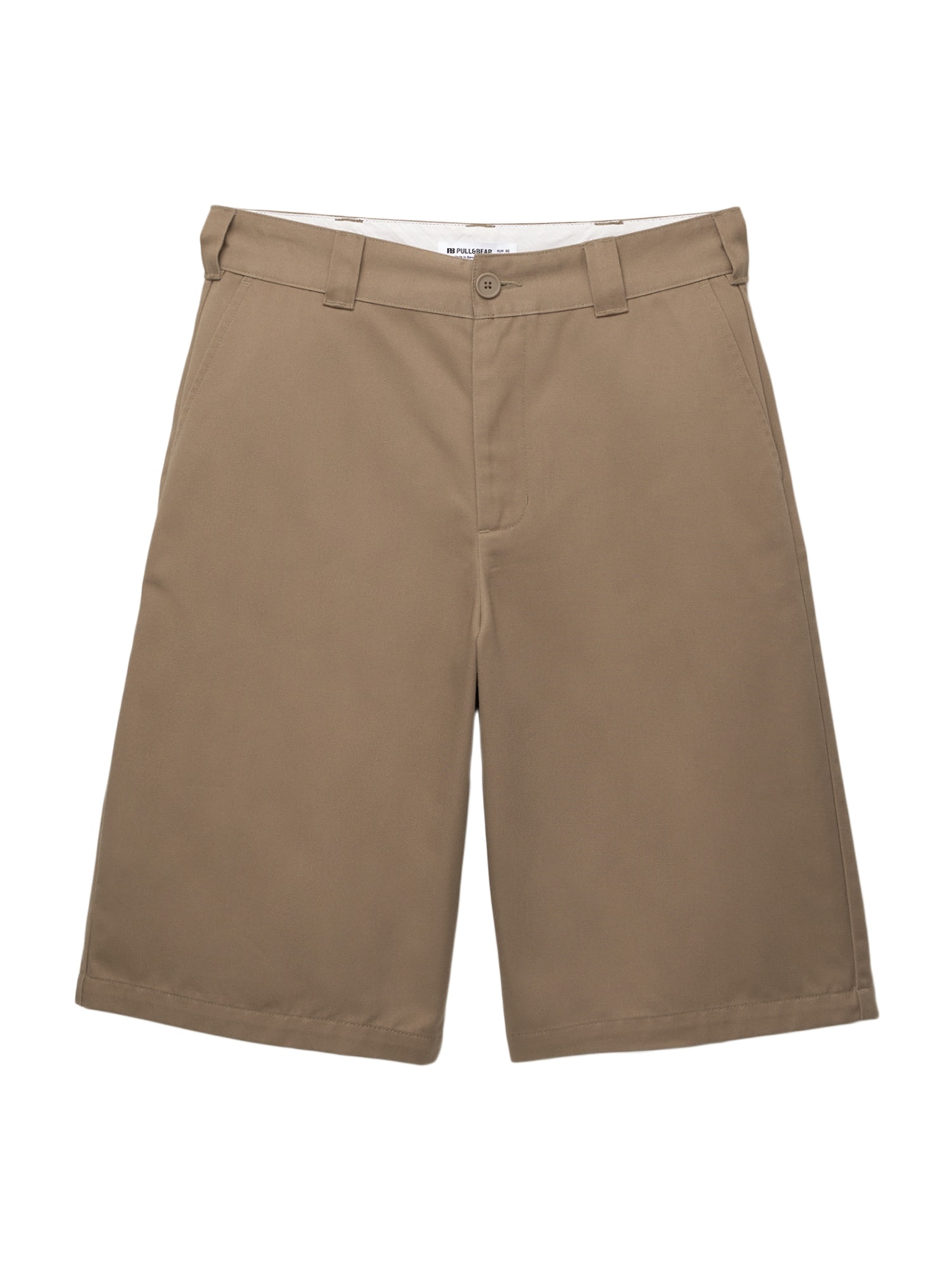 Pull&Bear Chino nadrág  sötét bézs akciós termékkép 1