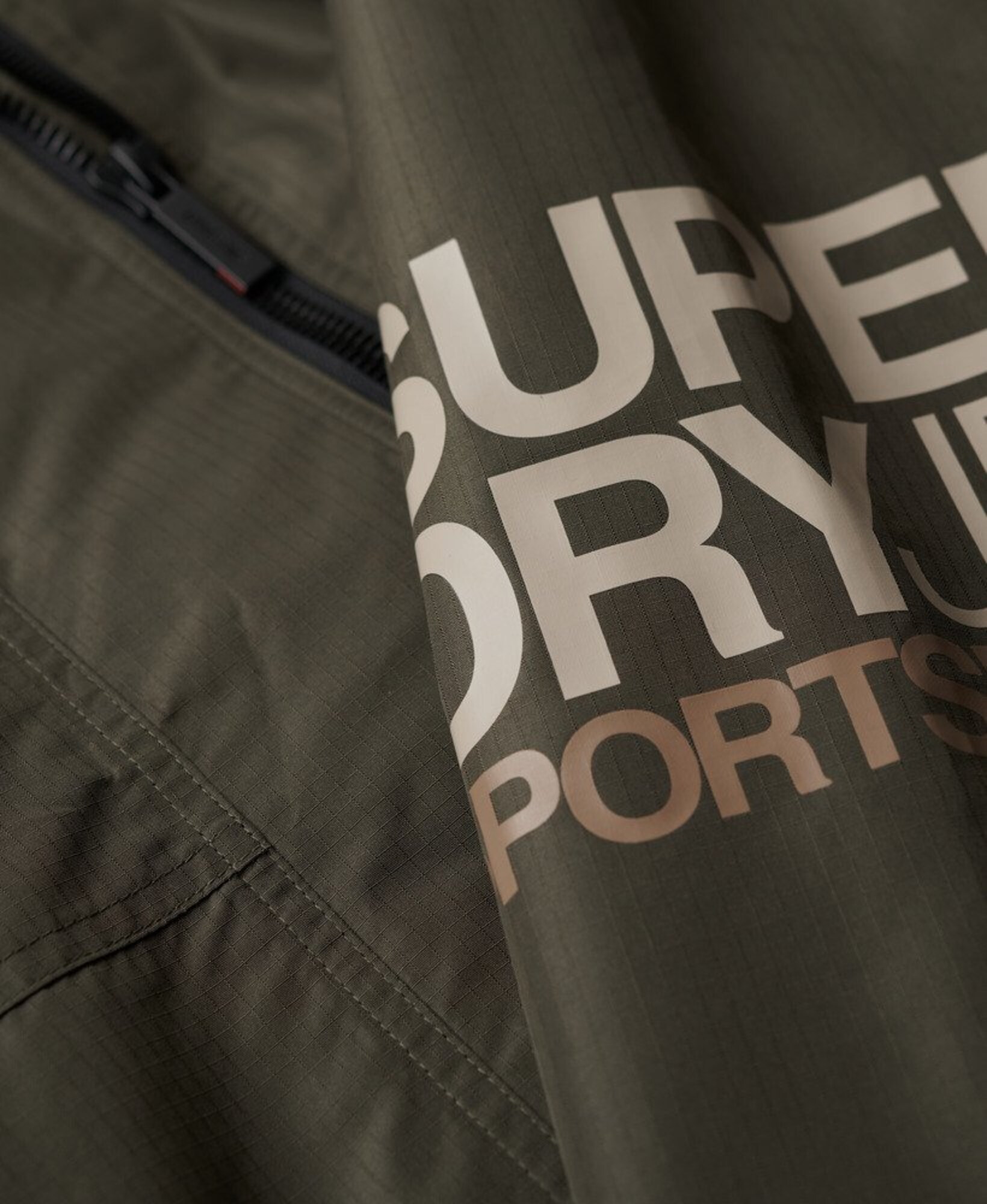 Superdry & Co Prechodná bunda 'YACHTER' béžová / tmavozelená (obrázok 4)