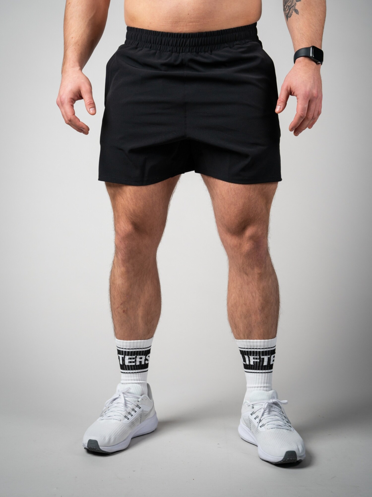 Lifters Pantalón deportivo 'Raw Gym Shorts - Short Cut'  negro