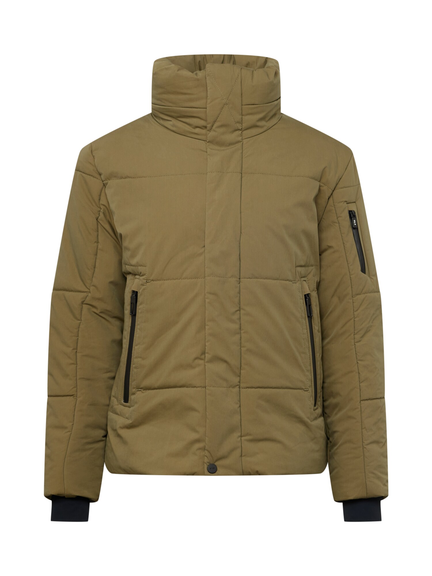 g-lab Casaco de inverno 'RIDGE'  oliveira / preto